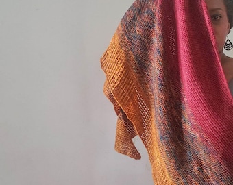 Luna Fade 2.0/ Tunisian Crochet/Fingering Weight