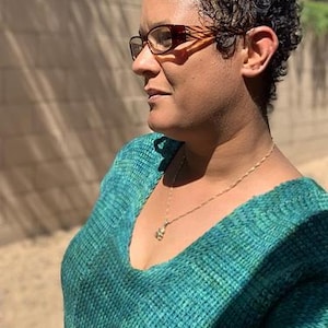 Tunisian Comfort Tee Pattern PDF - V Neck & Positive Ease - Intermediate