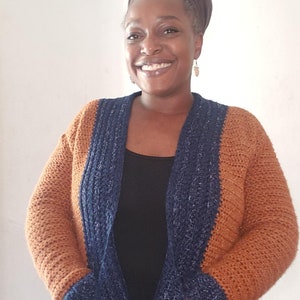 Calm Cardi, Worsted Weight, Cardigan, Crochet Pattern, Easy Crochet Pattern PDF