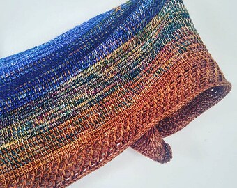 Luna Fade Tunisian Crochet Shawl Pattern, DK Yarn Wrap for Advanced Beginners - Cozy Shawl Design