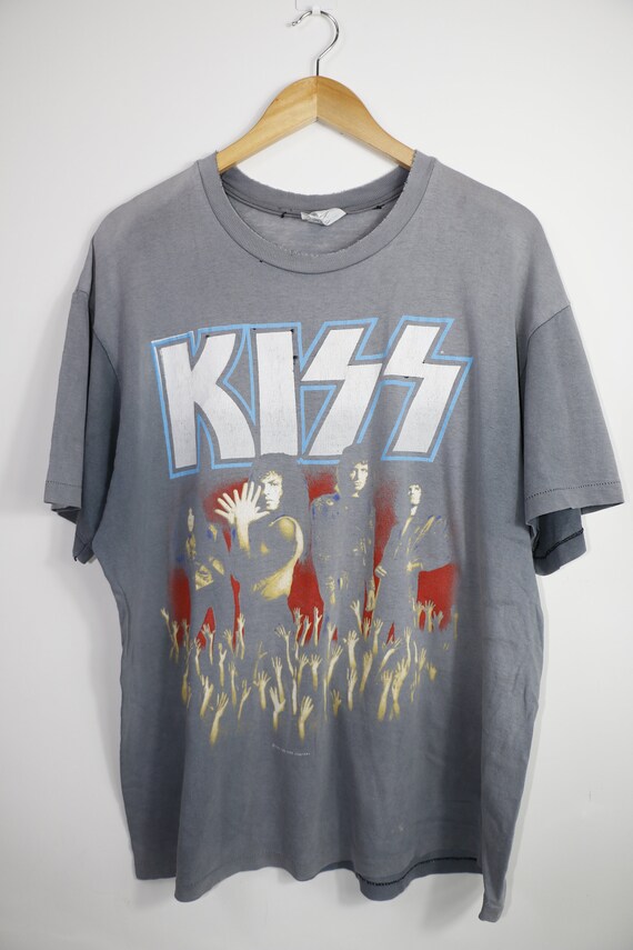 VERY RARE Vintage 80s Kiss Band T Shirt