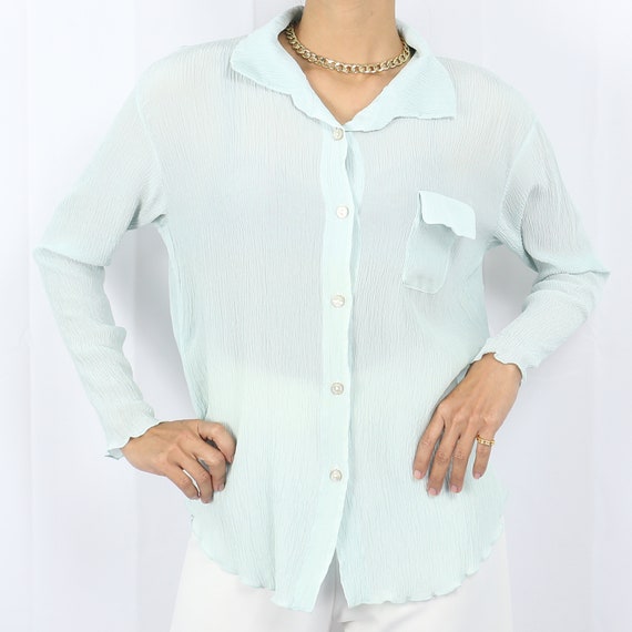 Celine pleated long sleeve shirt