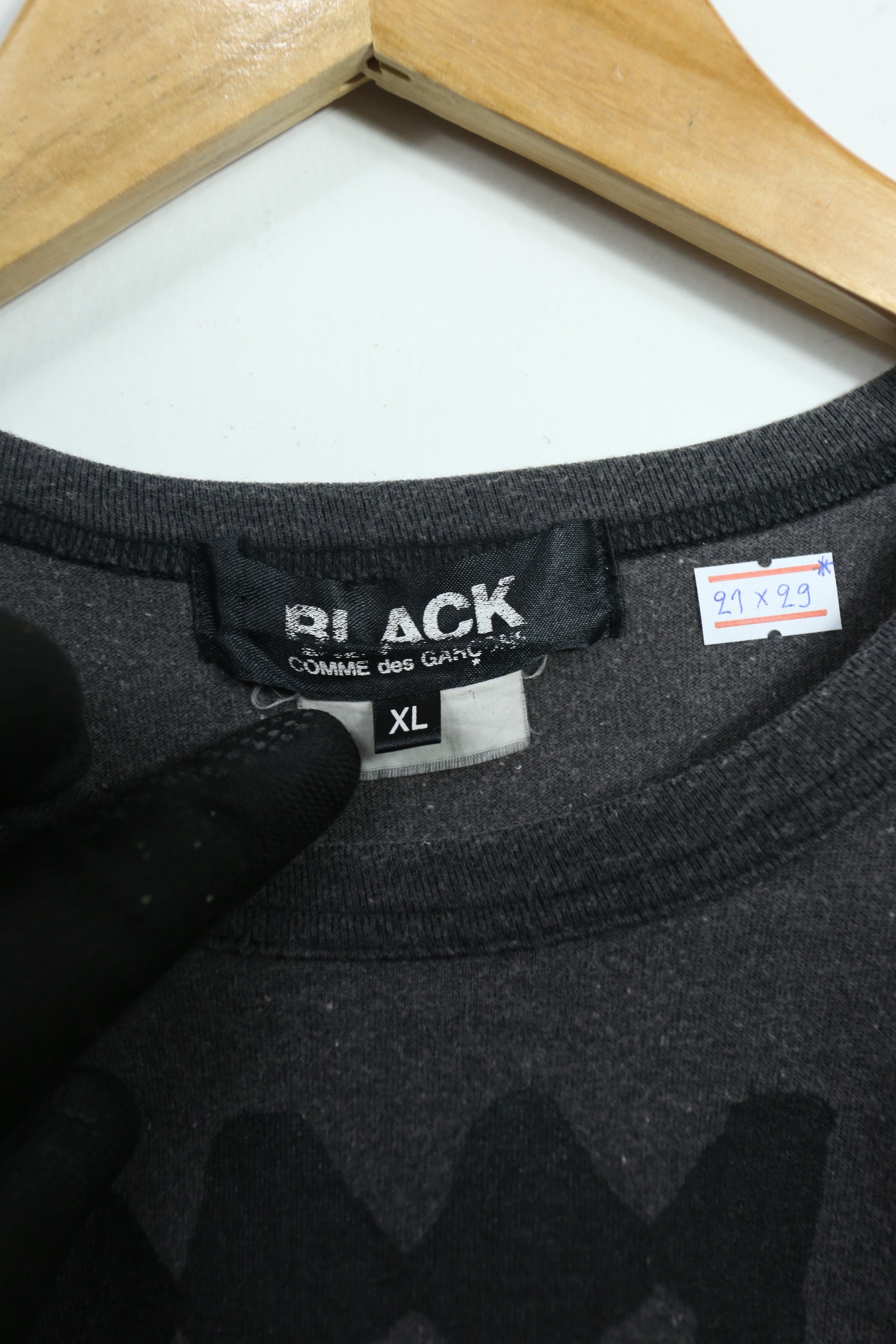 BLACK Comme des Garcons CDG T shirt XL GTMB224 | Etsy