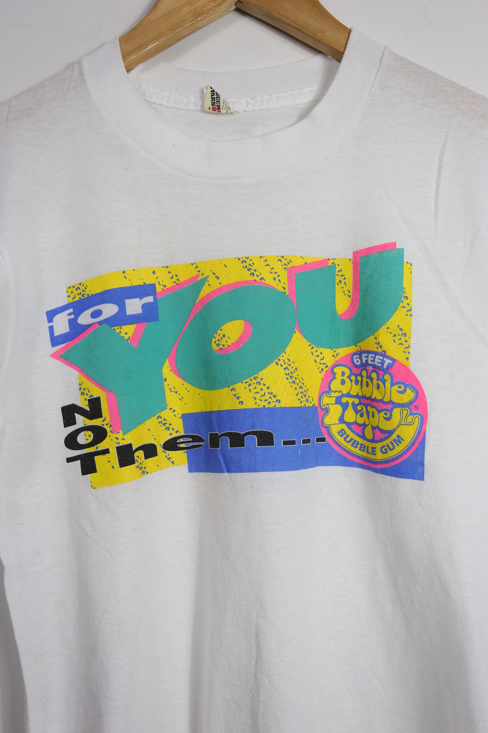 Vintage 90s Bubble Tape Bubble gum t-shirt S | Etsy