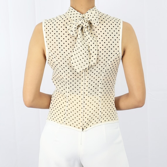 Paul Smith polka dot silk sleeveless top