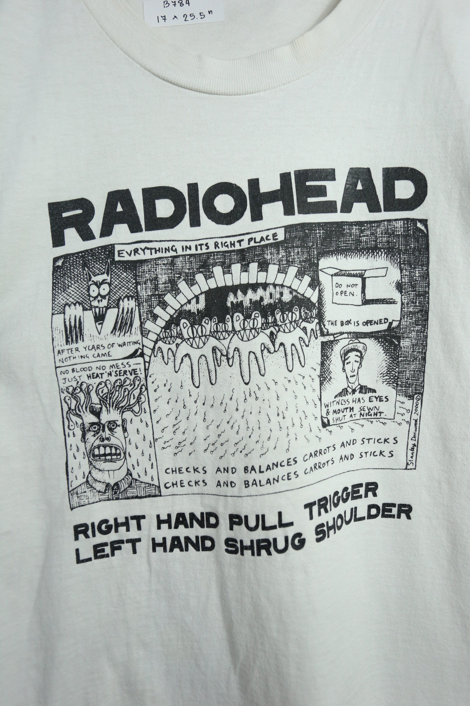 Vintage 90s Radiohead t-shirt GTMB784 | Etsy