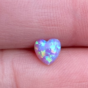 Heart opal philtrum stud | pink Medusa | lip piercing labret | 16 gauge flat back | lip stud | dainty face jewellery | HandmadebyxxPhoenix