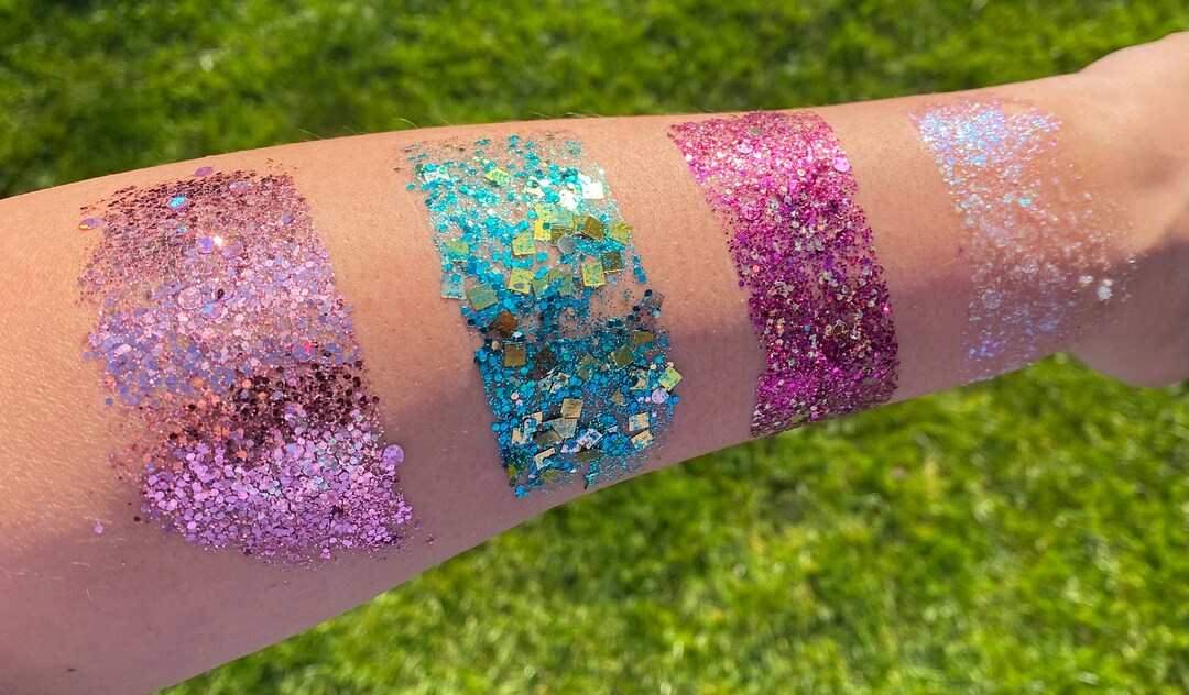 Face and Body Glitter Festival Glitter Glitter Hair Music Festival Make