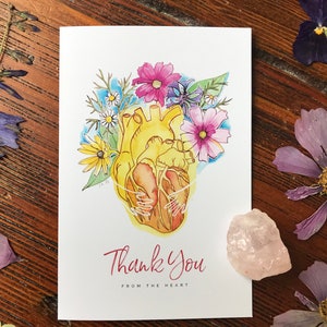 Carte de vœux Thank You From the Heart