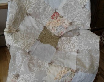 Designer Fabric/ Silk Quilt