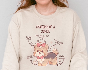 Cute Yorkie Sweatshirt: Perfect Gift for Dog Moms & Yorkshire Lovers