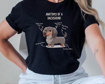 Koszulka Dachshund Lover's Delight: Idealny prezent dla właścicieli i miłośników jamników