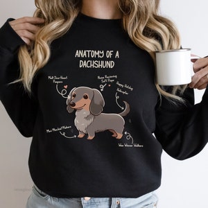 Dachshund Lover's Delight Sweatshirt: The Perfect gift for Sausage Dog Owners & Enthusiasts Black