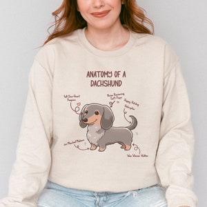 Dachshund Lover's Delight Sweatshirt: The Perfect gift for Sausage Dog Owners & Enthusiasts Sand
