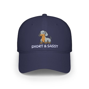 Short and Sassy Dachshund Baseball Cap, for Short Humans and Dog Lovers Alike, Cute Dog Breed Hat
