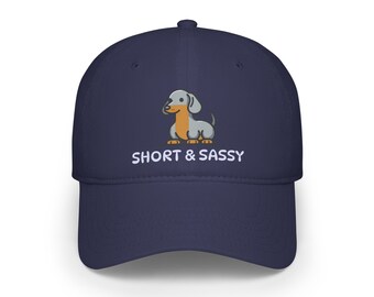 Short and Sassy Dachshund Baseball Cap, for Short Humans and Dog Lovers Alike, Cute Dog Breed Hat