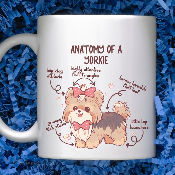 Yorkie Coffee Cup Extravaganza: A Comical Mug with Witty Sayings for Dog Lovers