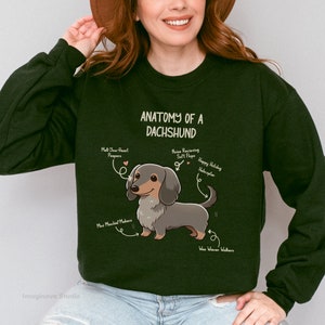 Dachshund Lover's Delight Sweatshirt: The Perfect gift for Sausage Dog Owners & Enthusiasts Forest Green