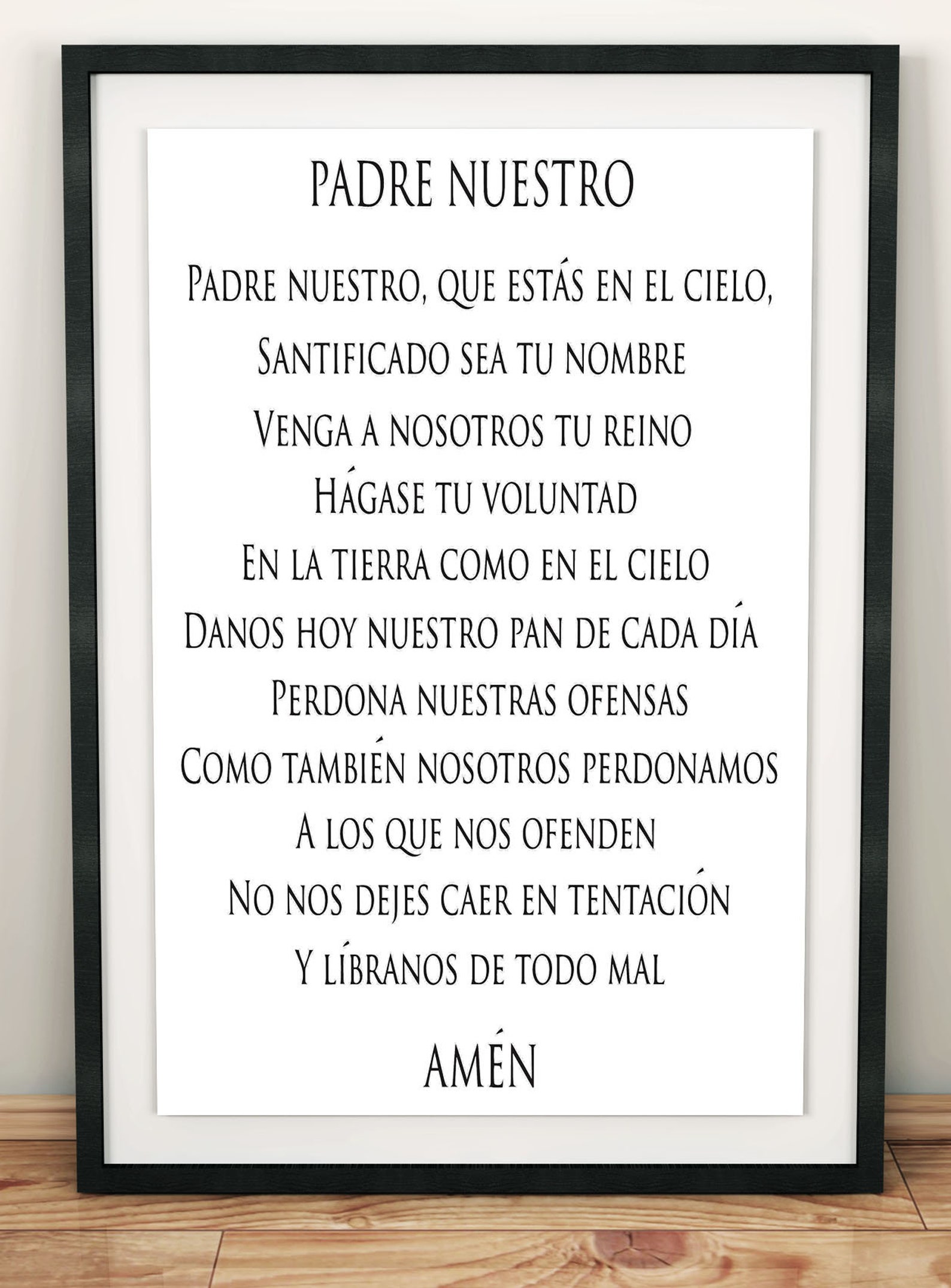 Padre Nuestro prayer oración del padre Nuestro spanish | Etsy