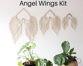 Macrame Angel Wings Kit with pattern/tutorial