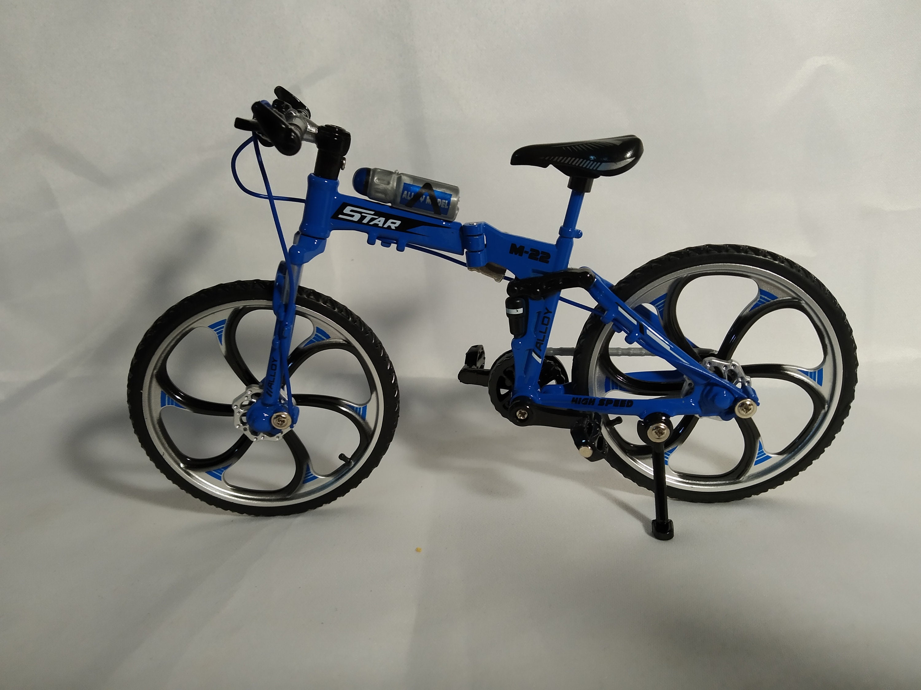 Die Cast Bike 110 Scale Model New in box Blue color Etsy