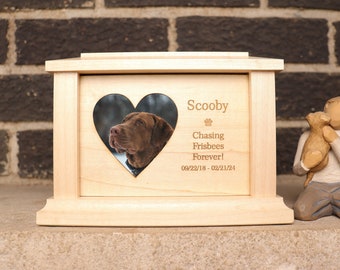 Wooden Pet Urn, Dog Urns for Ashes, Pet Urns for Dogs, Pet Urn, Urn for Dog Ashes