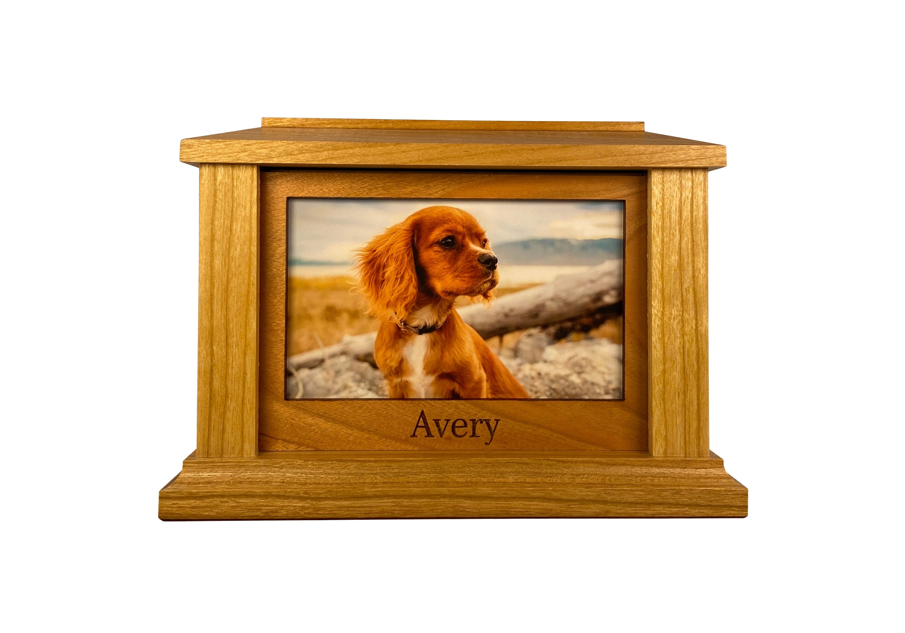 Custom Wooden Pet Urn Urn for Pet Ashes Dog Urn Photo Etsy
