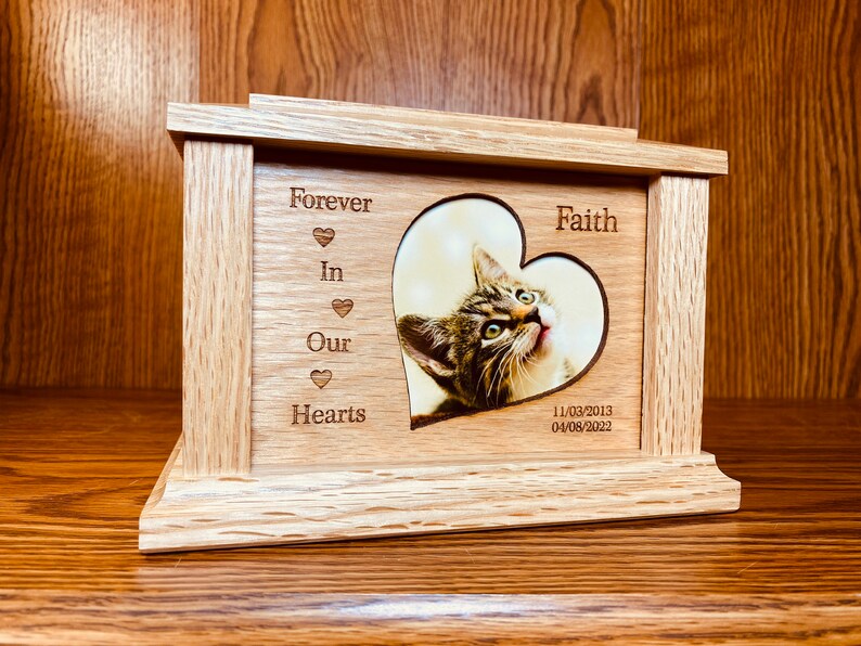 Cat Urn for Ashes Wooden Pet Urn Custom Pet Urn Cat Urn Etsy