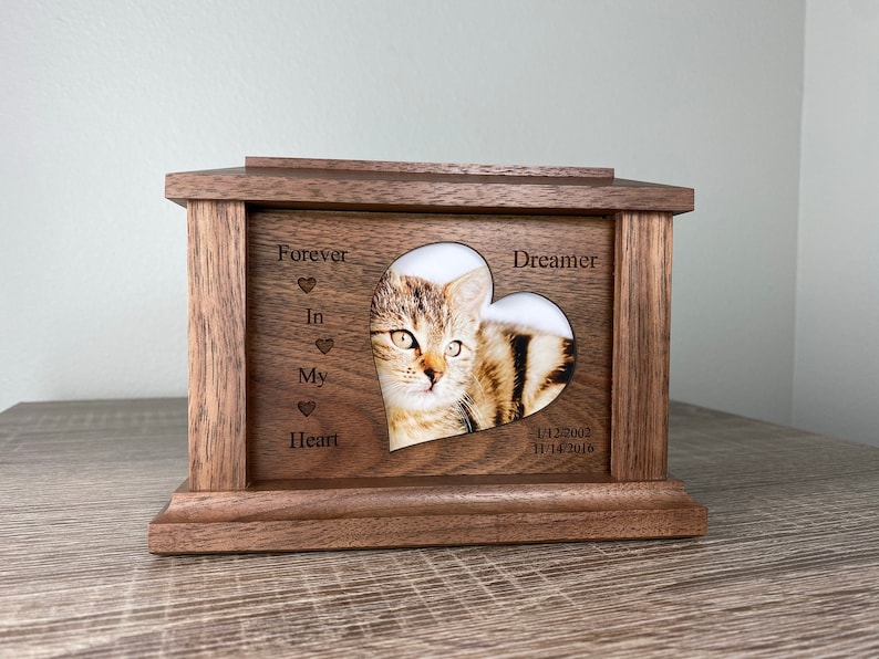 Urn for Cat Ashes Pet Urn Wooden Picture Frame Urn for Pet Etsy Urn for Cat Ashes Pet Urn Wooden Picture Frame Urn for Pet Etsy