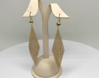 Tiffany & Co. Elsa Peretti Mesh Gold Earrings