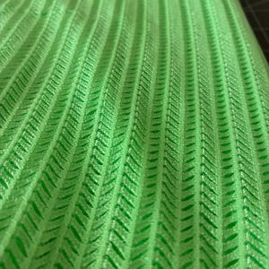 1.5 Yards Mint Green Ribbed Knit Fabric | Lightweight Sheer Stretch Material | Textured Apparel Fabric for Tops, Costumes, & Crafts