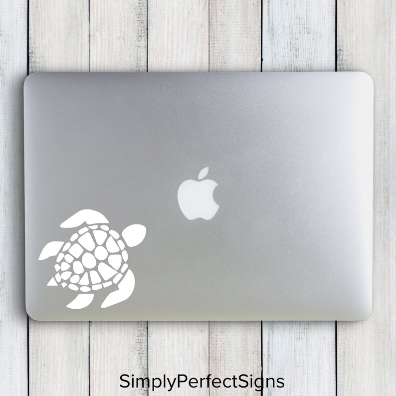 Turtle Vinyl Decal for Tumblers and Cooler Sea Turtle Car Etsy
