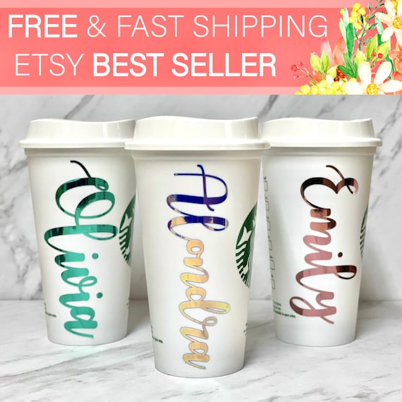 Personalized Starbucks Cup/ Personalized Christmas gift/Stocking Stuffer  Bridesmaid/ Custom Tumbler