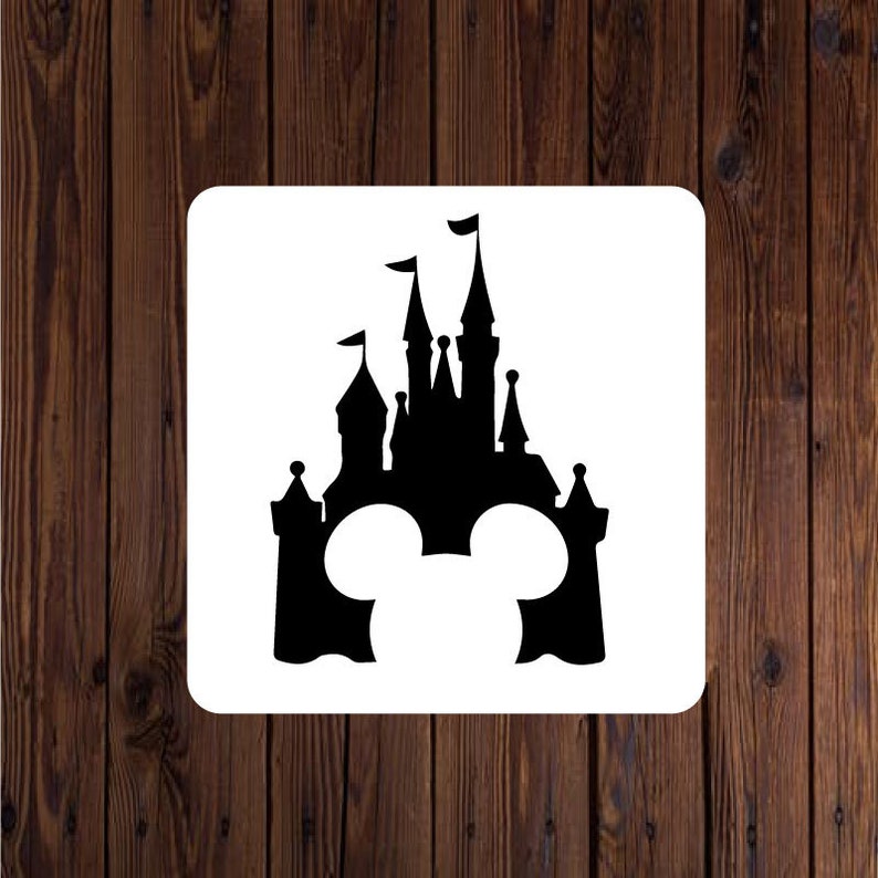 Disney Mickey Castle Decal Mickey Mouse Decal Princess Etsy