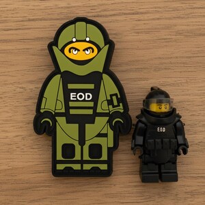 Bomb Squad EOD Patch Explosive Ordnance Disposal Lego Patch - ein süßer Patch für Bomb Squad
