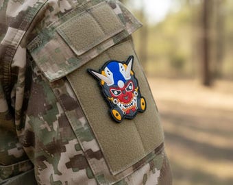 Tactical Patch Oni Robot Mask Cyberpunk Modern Warfare Patches