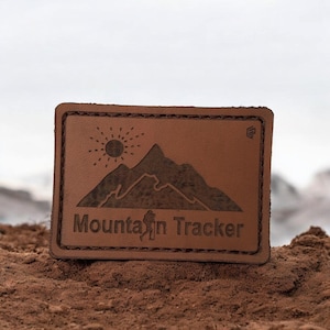 Naszywka górska: skórzane naszywki Tracker Summit, Nature Adventure