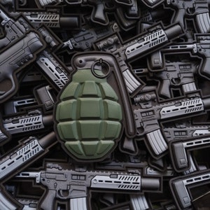 Pineapple Grenade Morale Military Patch Tactical Rubber Pvc Patch Combat Patch Grenade  Patch Military Style