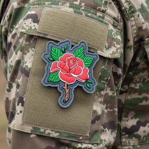 Patch tactique pour moral, fleur, cadeau durable pour couple, roses pour fille
