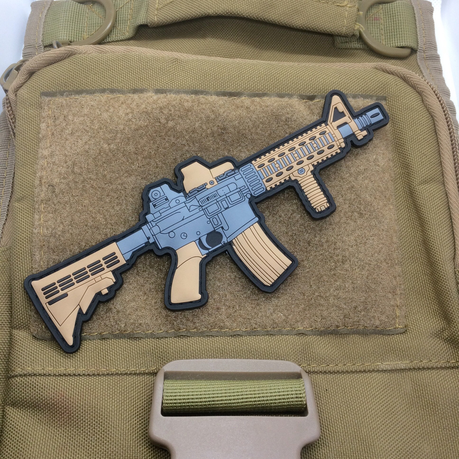 AR M4 MK18 Assault Rifle Gun Morale PVC Patch Patches Etsy
