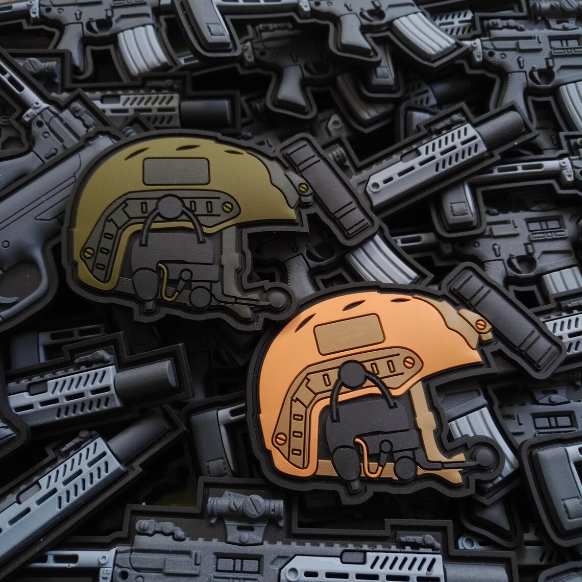 Tactical Helmet Patch With NVG PVC Morale Gears Patches Etsy