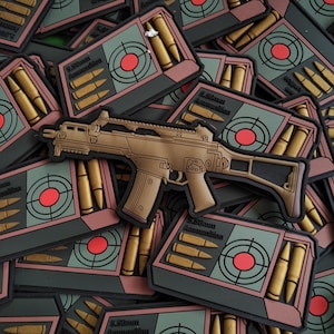 G36 Rifle Hook Tan Color Tactical Morale Patch for Bag & Jacket