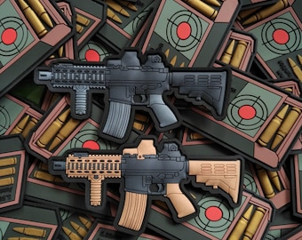3D Ar15 M4 Rifle Patches Tactical Morale Patch US Special Force Assault Rifle Badge