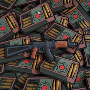 AK74SU AK74 Russian Army Military Assault Rifle Morale Patch
