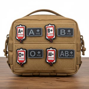 Parches médicos Parches de sangre Parche de tipo de sangre Parche de moral A positivo B pos AB pos O pos Parches de PVC