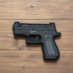 Tactical Pistol Morale Patch P320| Ranger Eye Hook and Loop Patch for Airsoft Gear |Military EDC Backpack Patch | Gun Hat Patch