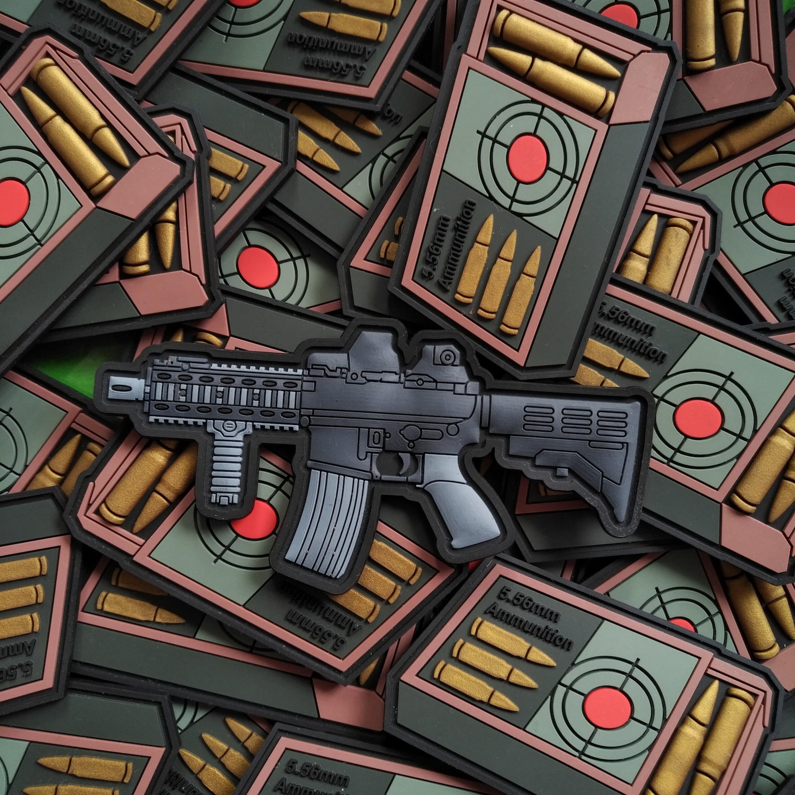 3D Ar15 M4 Rifle Patches Tactical Morale Patch US Special Force Assault ...