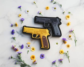 USPSA Accessories Sig P226 Tactical Patch 3D Black Morale Firearm Hook Backing