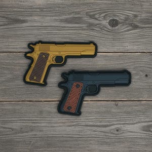 3D PVC ラバーパッチ M1911 コルト ピストルパッチ 米国伝説の士気パッチ バッグ ジャケット