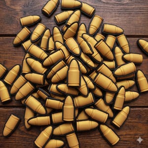 Bullet 3D Pvc Patch fits for Tactical Phone Case Pouch Molle Bag